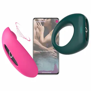 Magic Motion – vibrátor pro páry sada – růžovo-zelená