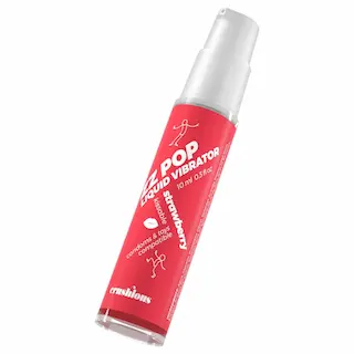 Crushious ZZ POP – jedlý tekutý vibrátor, jahoda (10 ml)