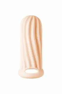 Lola Games Homme Wide Flesh for 9–12 cm, strukturovaný návlek na penis 11 x 3,5 cm