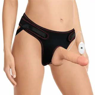 Vibrační strap-on sada 17,8 cm