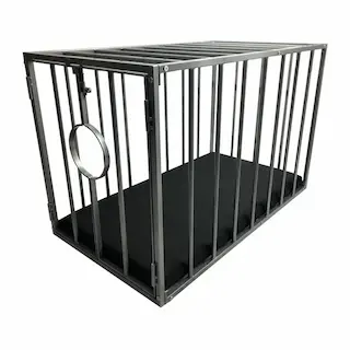 Mr Sling Removable Metal BDSM Cage, uzamykatelná klec pro otroka