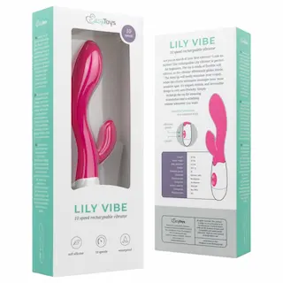 Easytoys – vibrátor s ramenem na klitoris – dobíjecí – růžový