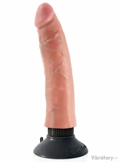 Tvarovatelný vibrátor s odnímatelnou přísavkou King Cock 7″, 21,5 cm