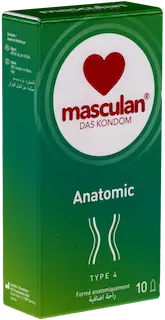 Masculan Single: Typ 4 (anatomic), 10 condoms