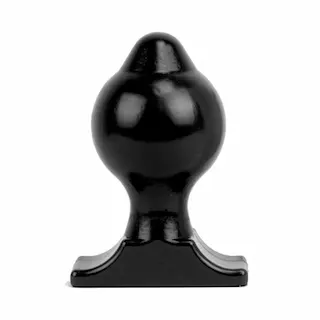 All Black AB74, černý anální kolík 17 x 9,3 cm