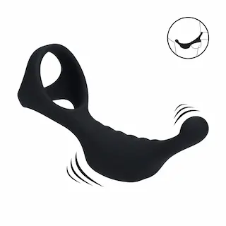 Levelz Erekční kroužek s vibrátorem na perineum