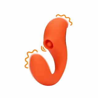 Vibrátor na G-bod s pulzní vlnou klitorisu – Divoká oranžová