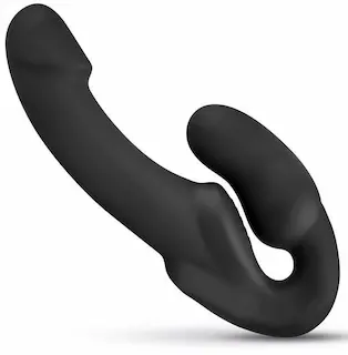 Morgan samodržící připínací dildo – 22 cm – Černé