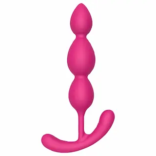 Cheeky Love – anální kolík s perlami (růžový)