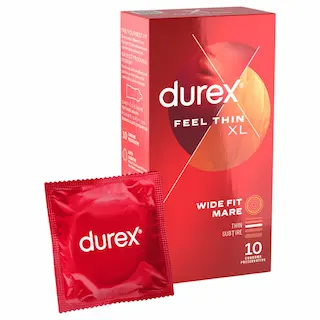 Durex Feel Thin XL – extra tenké kondomy – realistický pocit – 10 ks