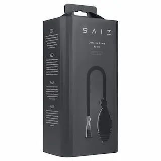 Saiz Basic – pumpa na klitoris – průhledná/černá