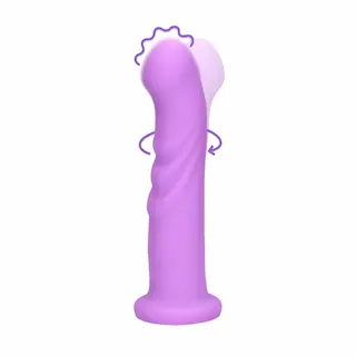 Ultrajemný silikonový rotační vibrátor na bod G – Levandulové překvapení