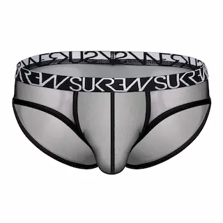 Slipy Sukrew Mesh Low-Rise Brief Underground Black