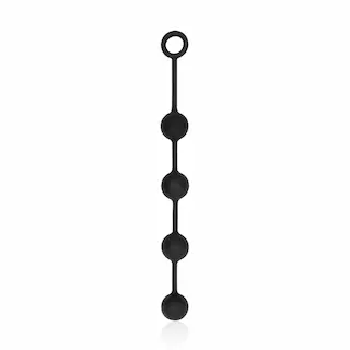 Silikonové anální kuličky – Medium – Černé