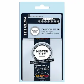 Mister Size – sada kondomů s měřidlem penisu – 3 ks