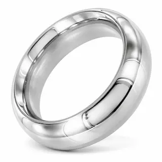 Erekční kroužek Slave4master Delta Donut 40 mm, erekční kroužek z nerezové oceli, výška 20 mm, tloušťka 9 mm
