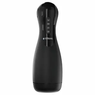 Titanz Ultimate Squeeze & Suck – automatický masturbátor (černý)
