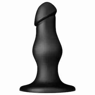 BUTTR FIM-92 – anální dildo s přísavkou – černé