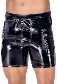 Black Level Vinyl Shorts