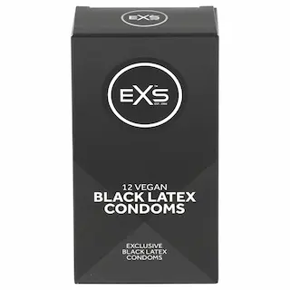 EXS Blatex – černé kondomy (12 ks)