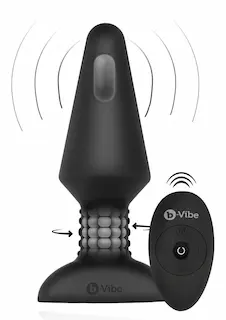 b-Vibe Rimming anální kolík XL černý