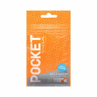 Tenga Pocket jednorázový masturbátor (7 cm), oranžový