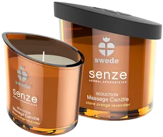 SWEDE – SENZE SEDUCTION MASSAGE CANDLE – CLOVE, ORANGE, LAVENDER