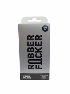Mister B RubberFucker Condoms 12 Pack, extra silné latexové kondomy