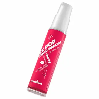 Crushious ZZ POP – jedlý tekutý vibrátor, třešeň (10 ml)