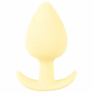 Cuties Mini Butt Plug – silikonový anální kolík (žlutý, 3,1 cm)
