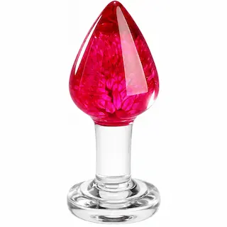 ToyJoy Bloomé Bachelors Button Anal Plug Medium, anální kolík s květy v epoxidové pryskyřici 9 x 3,9 cm
