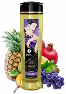Shunga Libido masážní olej exotické ovoce (240 ml)