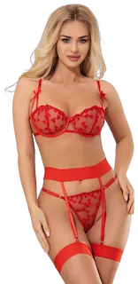 Podvazkový komplet Red Desire, XS–S