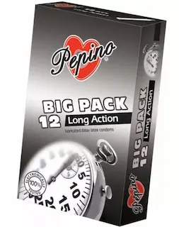 Pepino Long Action – tlumivé kondomy (12 ks)