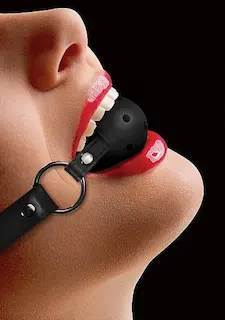 Ouch! Gag Ball Prodyšný roubík – černý