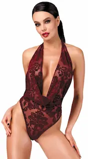 NOIR F386 Kink Royal cascade bodysuit XS