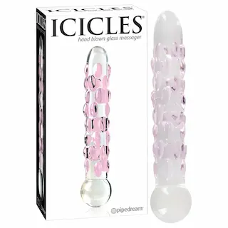 Icicles No. 7 – skleněné dildo s perlami