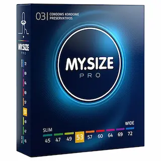 My.Size PRO – kondom na míru – 53 mm (3 ks)
