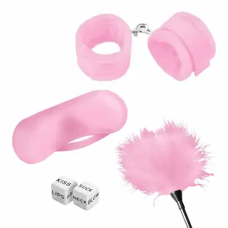 BDSM Line Začátečnická sada pro lehké SM růžová