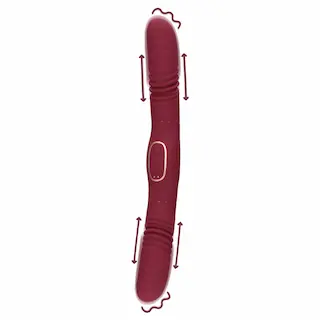 Oboustranný přirážecí vibrátor – Merlot Grape