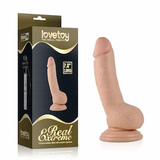 7″ Extra Reálný Vibrační Dildo