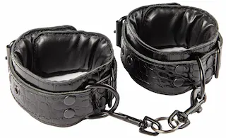 Kožená pouta na kotníky Sexy Elephant – Noir Croc Ankle