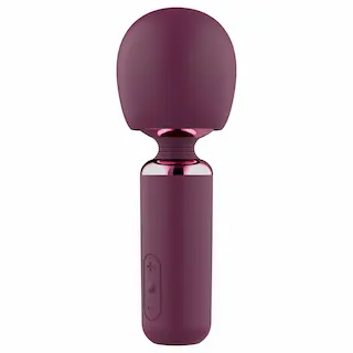 Glam – mini vibrátor s nástavcem (fialový)