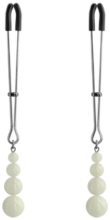Svítící svorky na bradavky Pearls