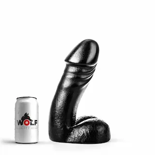 Wolf Officer L, černé dildo s Vac-U-Lock 29 x 6,5–8,8 cm
