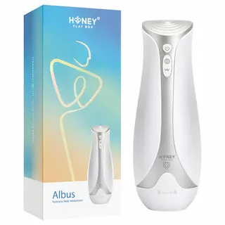 Honey Play Box Albus – pulzující stahující vibrační masturbátor – bílý