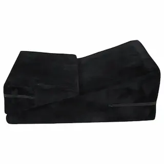 Desirel Magic Pillow klínový sex polštář sada – malý + velký (černý)