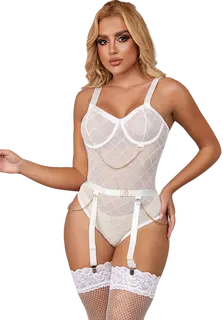 Průsvitné body Mesh Chain, XL–XXL