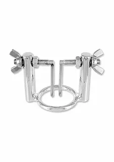 Slave4master Vice Grip Urethral Stretcher, ocelový penis plug se 2 rameny