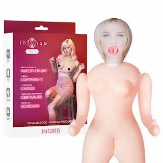 Intense Dolls Ingrid – nafukovací panna – realistický vzhled – guma